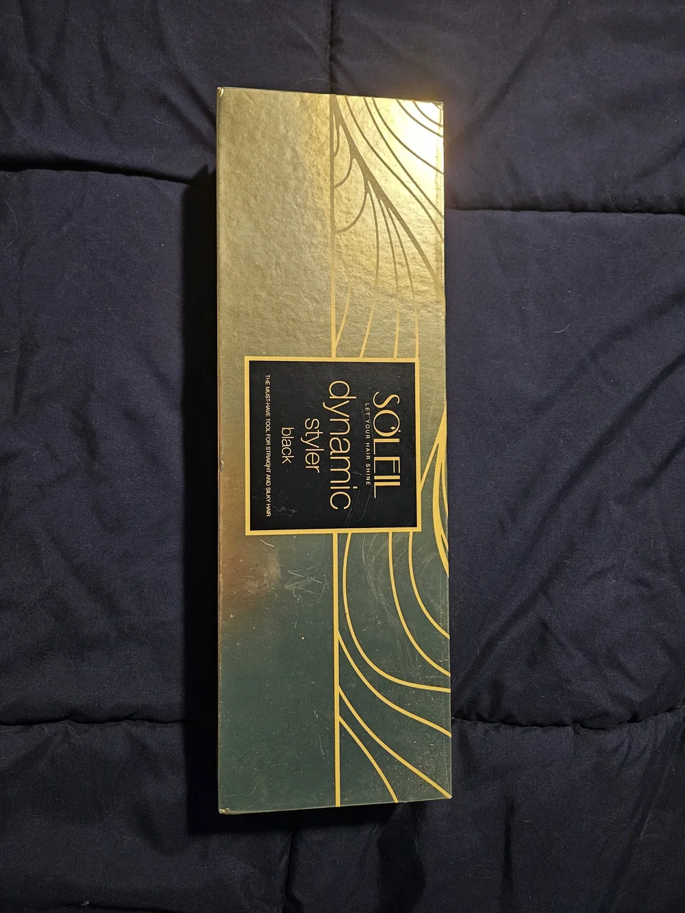 Soleil Dynamic Styler Black Flat Iron Ceramic Hair Straightener Never Used